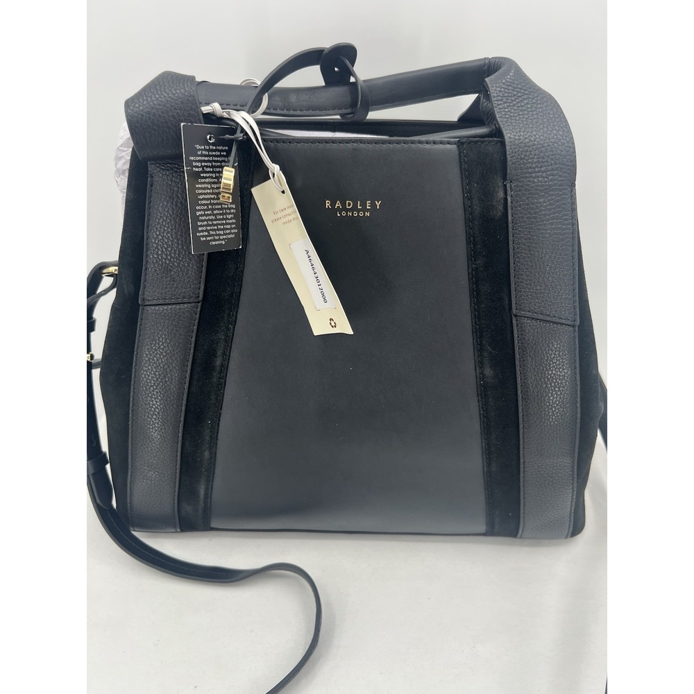 Radley London Baylis Road Suede Medium Multiway Grab Bag Black A464643
